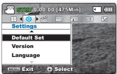 SAMSUNG SMX-C20RP - Default set (réglage défaut) - 1
