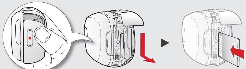 SAMSUNG SMX-C20RP - Utilisation d'une carte mémoire (non fournie) - 3