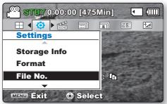 SAMSUNG SMX-C20RP - Éléments de sous-menu - 1