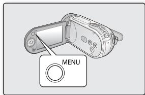 SAMSUNG SMX-F30 BLACK - Utilisation de la TOUCHE MENU - 2