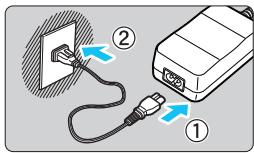 CANON EOS 800D - Connect the DC coupler's plug. - 1