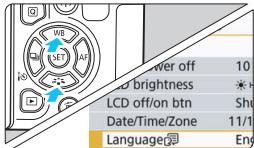 CANON EOS 800D - Under the [42] tab, select [Language]. - 1