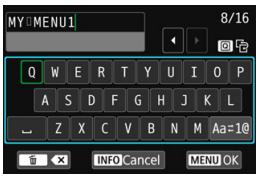 CANON EOS 800D - Select [Rename tab]. - 1