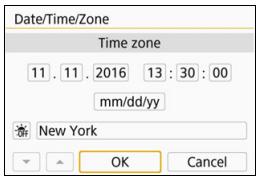 CANON EOS 800D - Set the daylight saving time. - 1