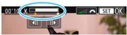 CANON EOS 800D - Specify the part to be edited out. - 1