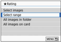 CANON EOS 800D - Specifying the Range - 1