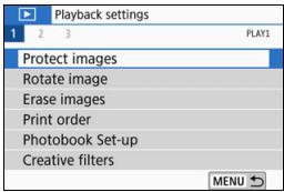 CANON EOS 800D - MENU Protecting a Single Image - 1