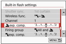 CANON EOS 800D - Flash Exposure Compensation - 1