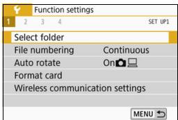 CANON EOS 800D - Creating a Folder - 1