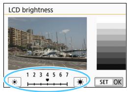 CANON EOS 800D - MENU Adjusting the LCD Monitor Brightness - 2