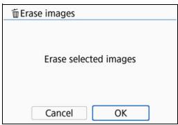 CANON EOS 800D - Select the images to be erased. - 1