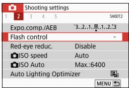 CANON EOS 800D - MENU Setting the Flash Function - 1