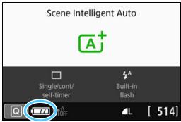 CANON EOS 800D - Battery Level Indicator - 1