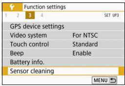 CANON EOS 800D - Activating the Sensor Cleaning Manually - 1