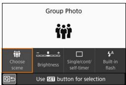 CANON EOS 800D - Press the < > button (610). - 1