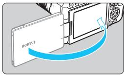 CANON EOS 800D - Rotate the LCD monitor. - 1
