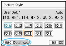 CANON EOS 800D - Select [User Def. *]. - 1