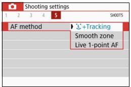 CANON EOS 800D - Selecting the AF Method - 1