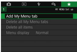 CANON EOS 800D - Creating and Adding My Menu Tab - 1