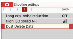 CANON EOS 800D - Obtaining the Dust Delete Data - 1