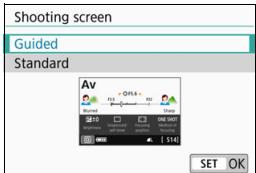 CANON EOS 800D - Select the display method. - 1