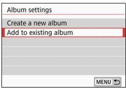 CANON EOS 800D - Adding to an Existing Album - 1