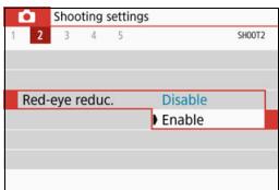 CANON EOS 800D - MENURed-eyeReduction - 1