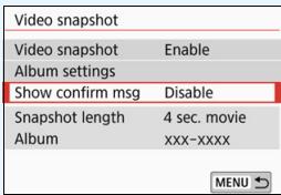 CANON EOS 800D - Exit the video snapshot shooting. - 2