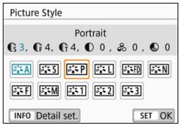 CANON EOS 800D - Set the parameter. - 1
