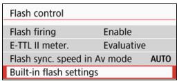 CANON EOS 800D - MENU Flash Exposure Compensation - 2