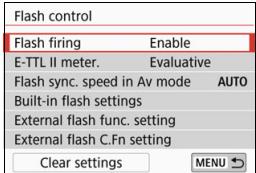 CANON EOS 800D - MENU Setting the Flash Function - 2