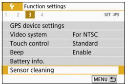 CANON EOS 800D - MENU Manual Sensor Cleaning - 1