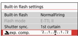 CANON EOS 800D - MENU Flash Exposure Compensation - 3