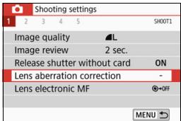 CANON EOS 800D - Peripheral Illumination Correction - 1