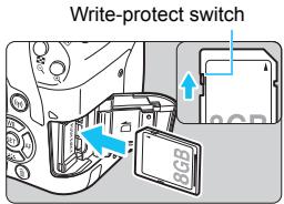 CANON EOS 800D - Insert the card. - 1