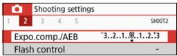 CANON EOS 800D - MENU Auto Exposure Bracketing - 4