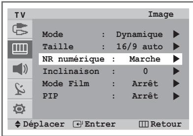SAMSUNG CW-29Z418T - Réglage de la réduction du bruit numérique - 4