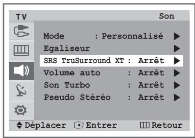 SAMSUNG CW-29Z418T - Réglage des paramètres du son (en fonction du modulo) - 3