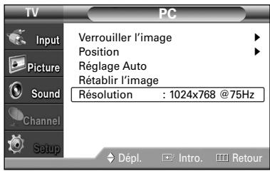 SAMSUNG HL-S4265W - Affichage de la résolution actuelle - 4