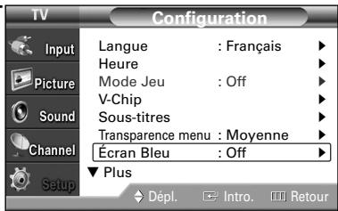 SAMSUNG HL-S4265W - Réglage du mode écran bleu - 3
