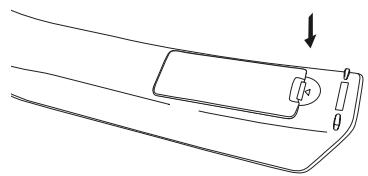 SAMSUNG HL-S4265W - Insertion des piles dans la télécommande - 3