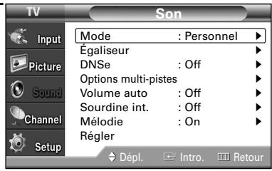 SAMSUNG HL-S4265W - Réinitialisation du son - 2