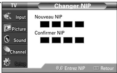 SAMSUNG HL-S4265W - Changement du mot de passer - 4