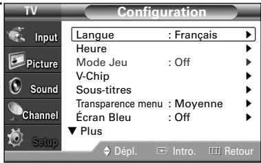 SAMSUNG HL-S4265W - Configuration des restrictions au moyen des classifications MPAA - 2