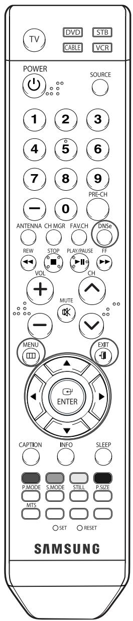 SAMSUNG HL-S4265W - Configuration de la technologie DNSe (Digital Natural Sound engine) - 1