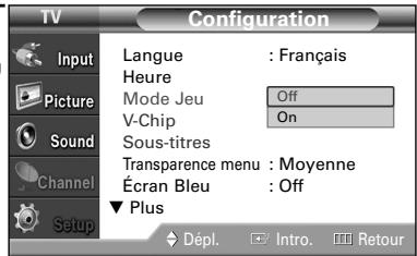 SAMSUNG HL-S4265W - Utilisation du mode Jeu - 4