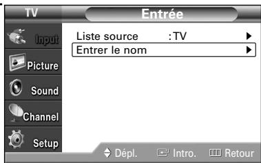 SAMSUNG HL-S4265W - Attribution de noms au mode d'entrée externe - 3
