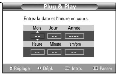 SAMSUNG HL-S4265W - Option 2:Réglage manuel de l'horloge - 1