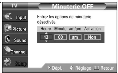 SAMSUNG HL-S4265W - - Mise hors tension automatique - 3