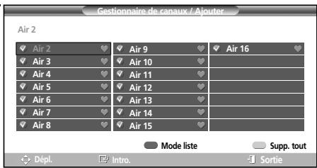 SAMSUNG HL-S4265W - Mode liste par défaut - 5
